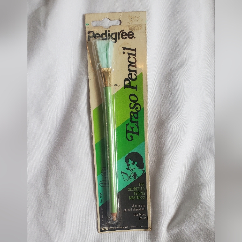 Pedigree Eraso Pencil Vintage 1974 Empire Pencil Company New In Package No 1224
